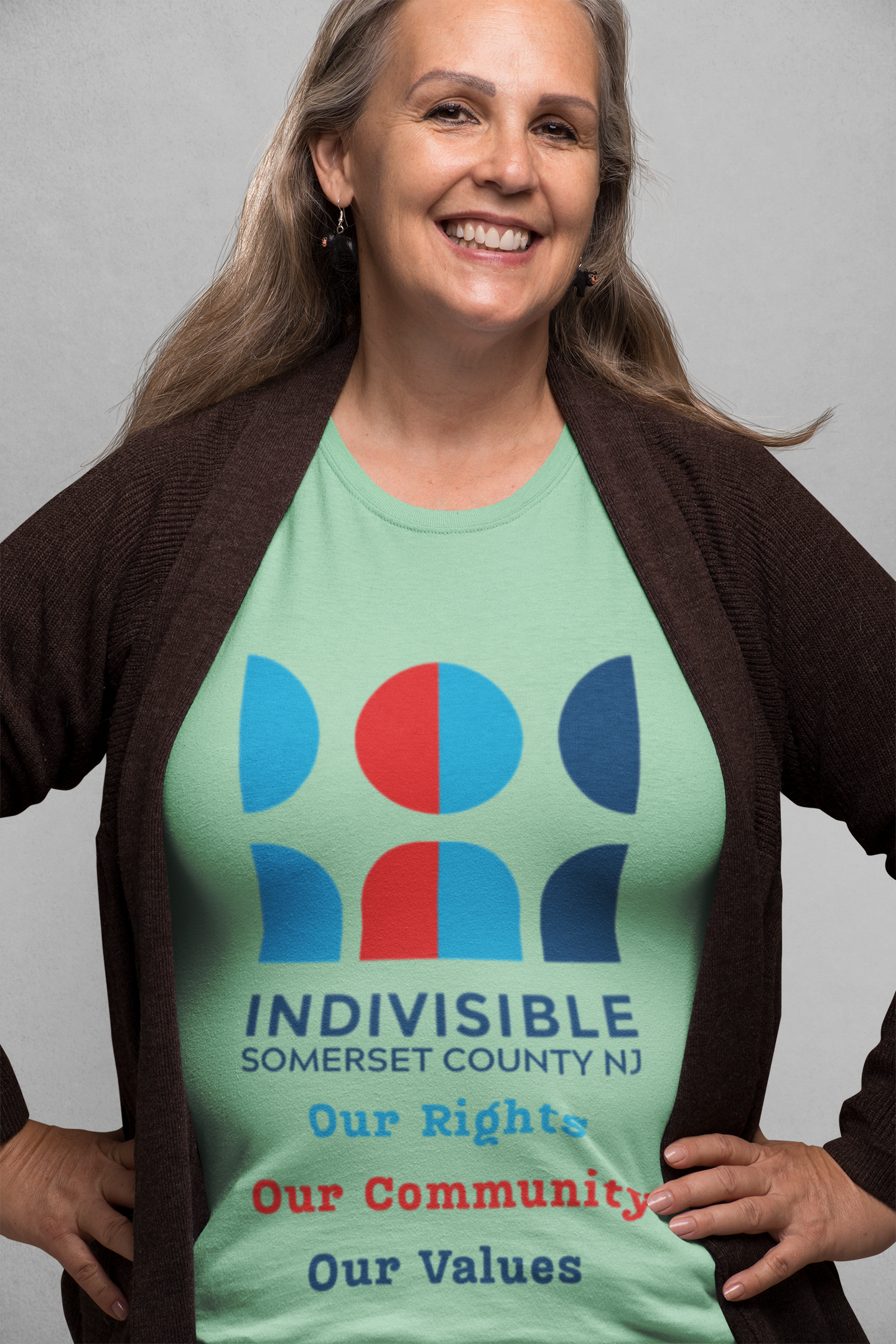 Indivisible Somerset County NJ Unisex T-Shirt - "Our Rights, Our Community, Our Values"