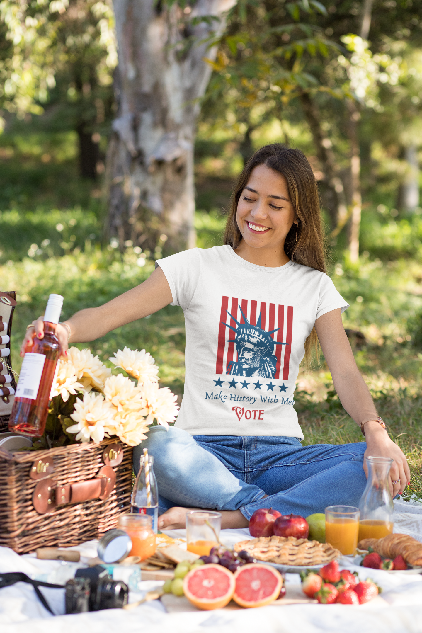 Vote! Make History! Unisex Softstyle T-Shirt