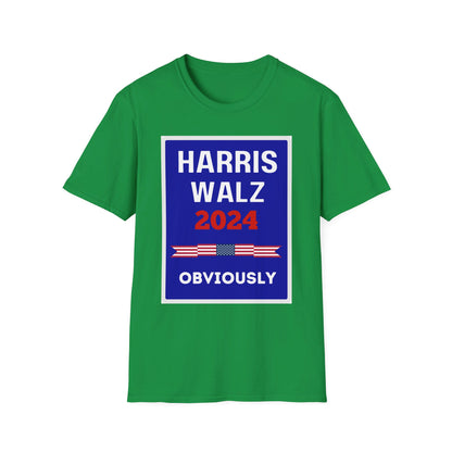 Harris Walz 2024 Obviously Unisex Softstyle T-Shirt