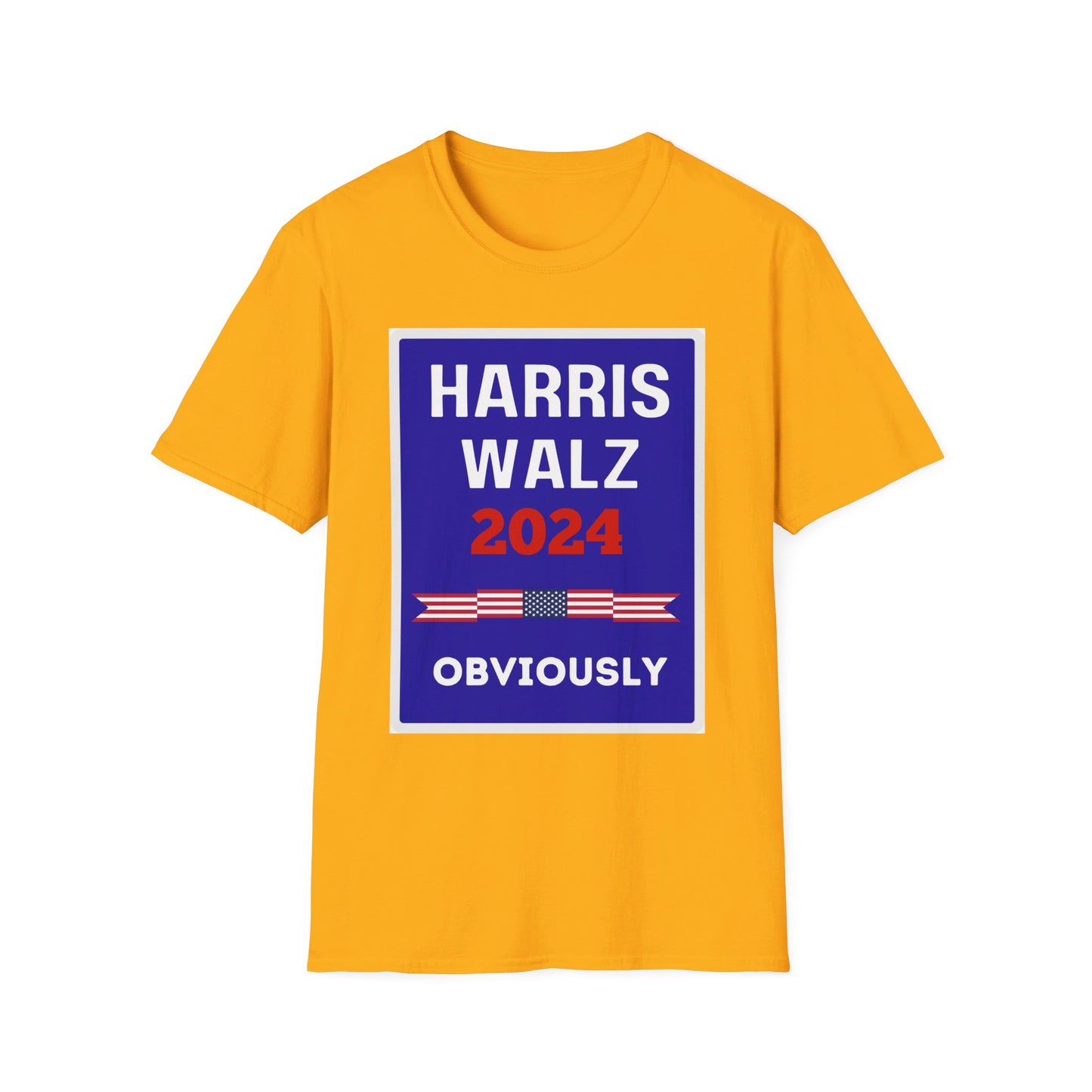 Harris Walz 2024 Obviously Unisex Softstyle T-Shirt