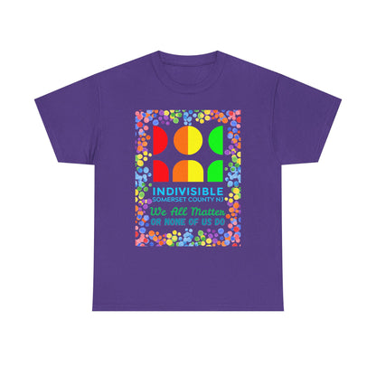 Somerset Indivisible Rainbow Dotted Unisex Heavy Cotton Tee