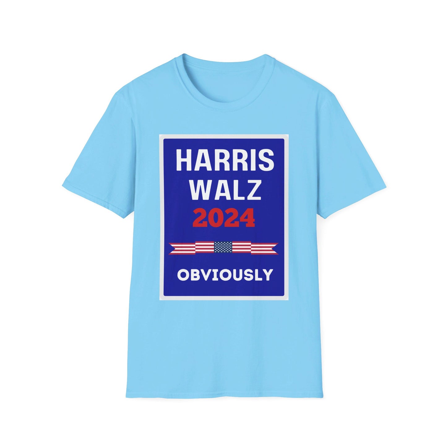 Harris Walz 2024 Obviously Unisex Softstyle T-Shirt