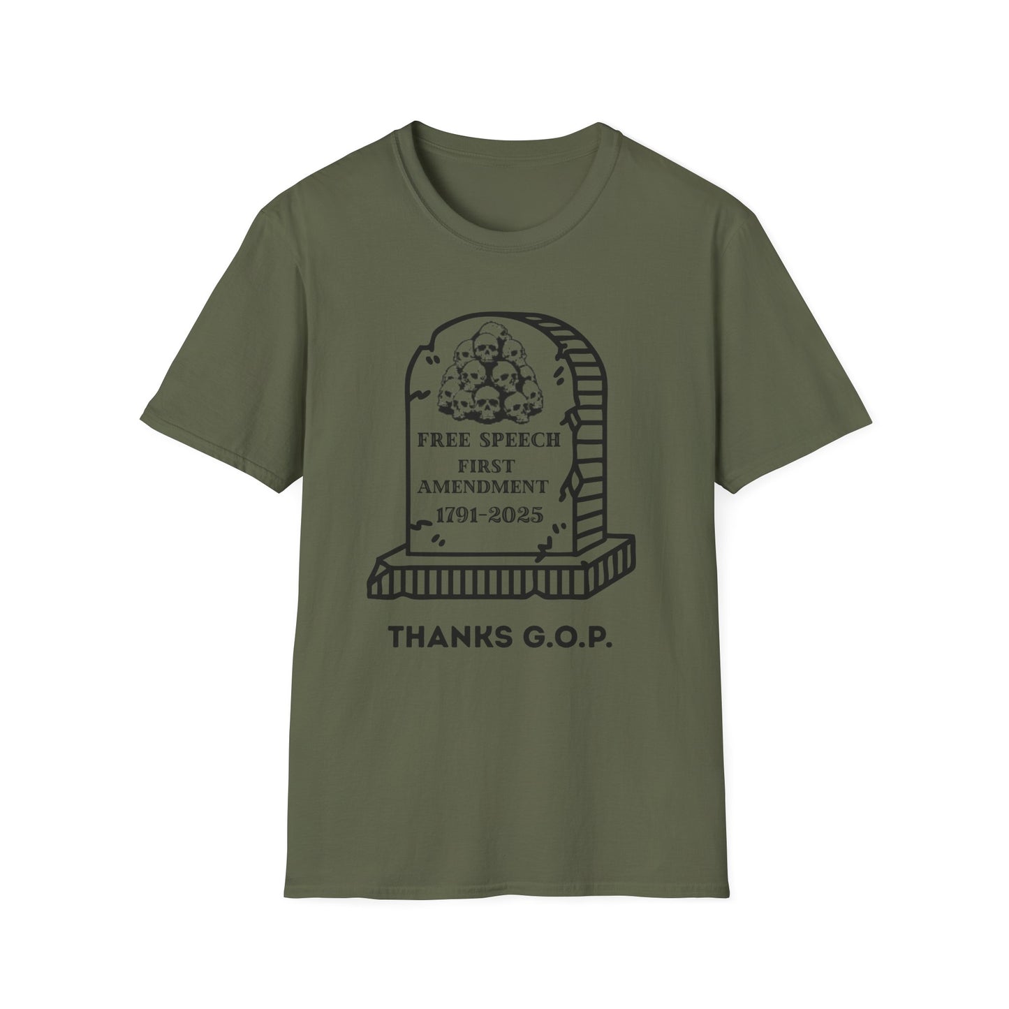 RIP Free Speech Unisex Softstyle T-Shirt
