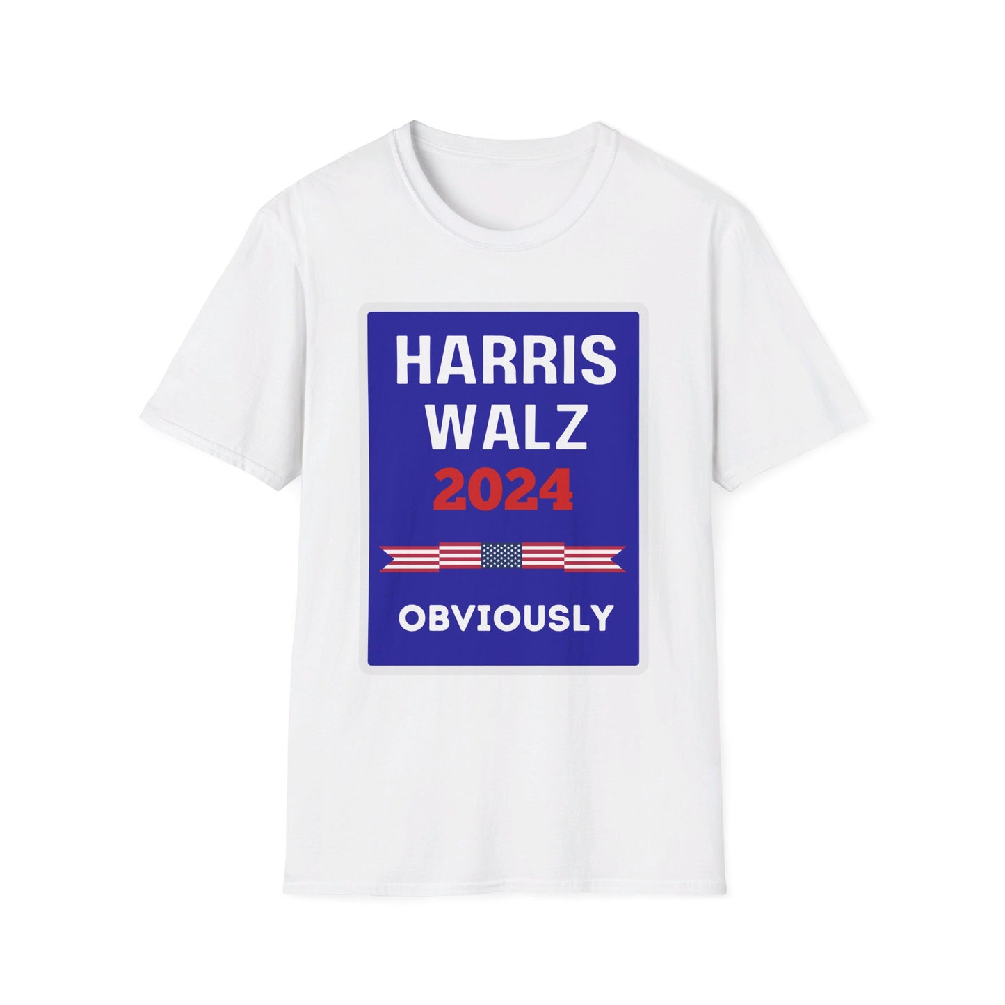 Harris Walz 2024 Obviously Unisex Softstyle T-Shirt