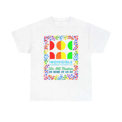 Somerset Indivisible Rainbow Dotted Unisex Heavy Cotton Tee