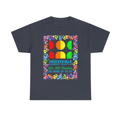 Somerset Indivisible Rainbow Dotted Unisex Heavy Cotton Tee