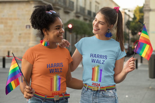 Harris Walz 2024 Pride Unisex Softstyle T-Shirt