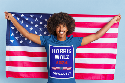 Harris Walz 2024 Obviously Unisex Softstyle T-Shirt