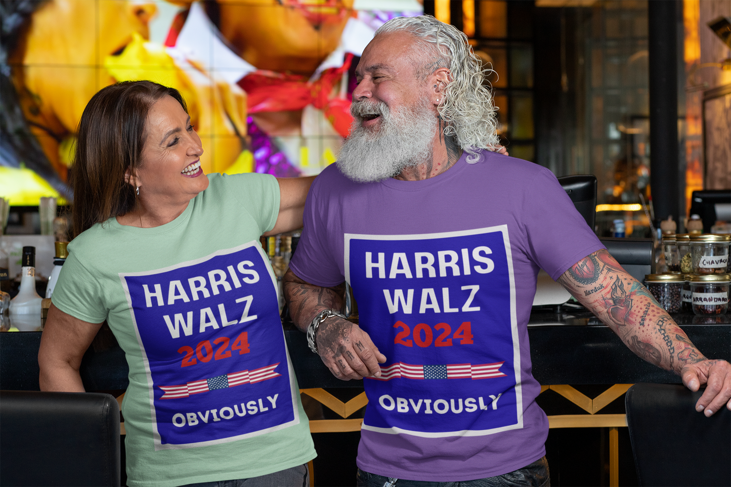 Harris Walz 2024 Obviously Unisex Softstyle T-Shirt