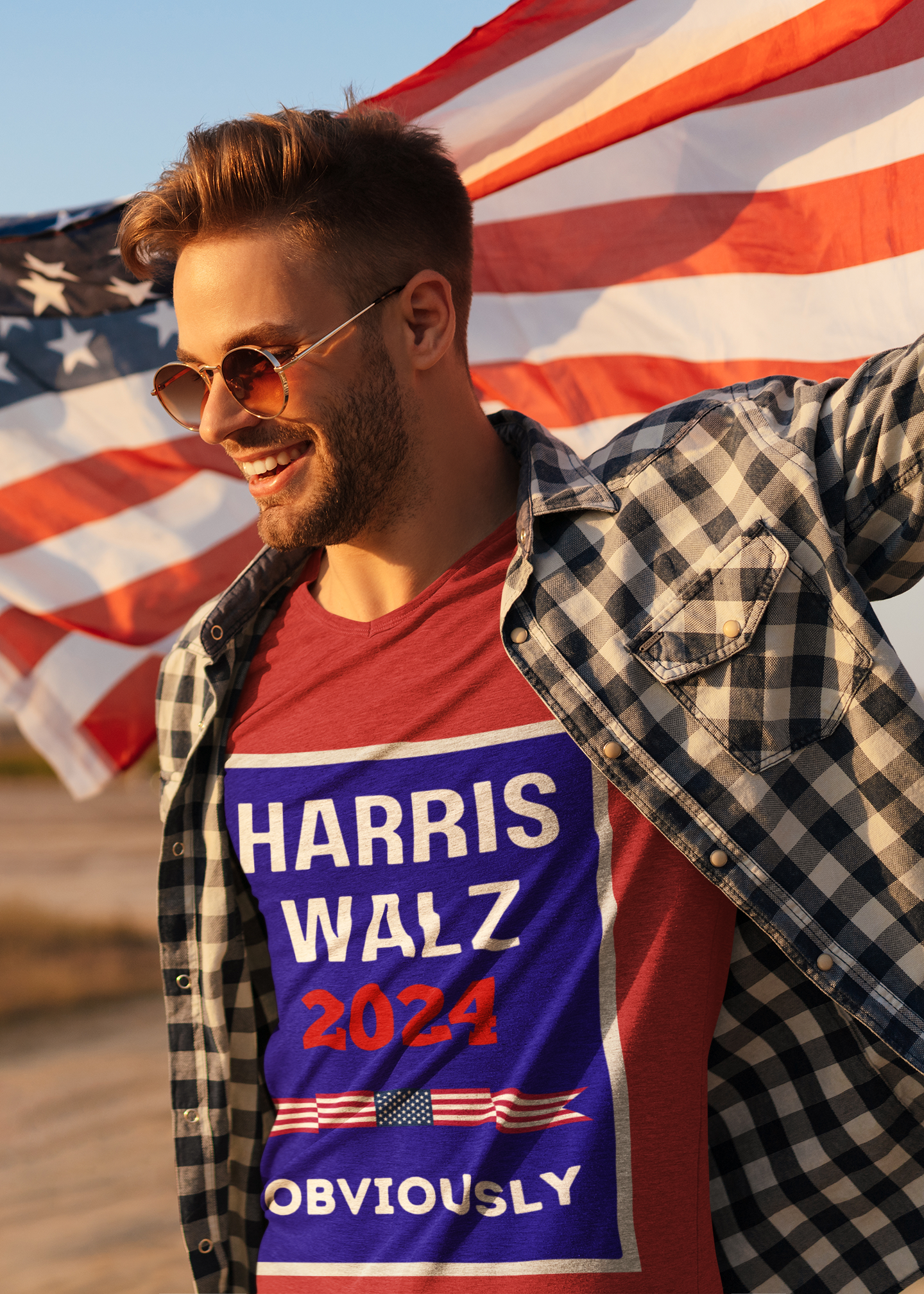 Harris Walz 2024 Obviously Unisex Softstyle T-Shirt