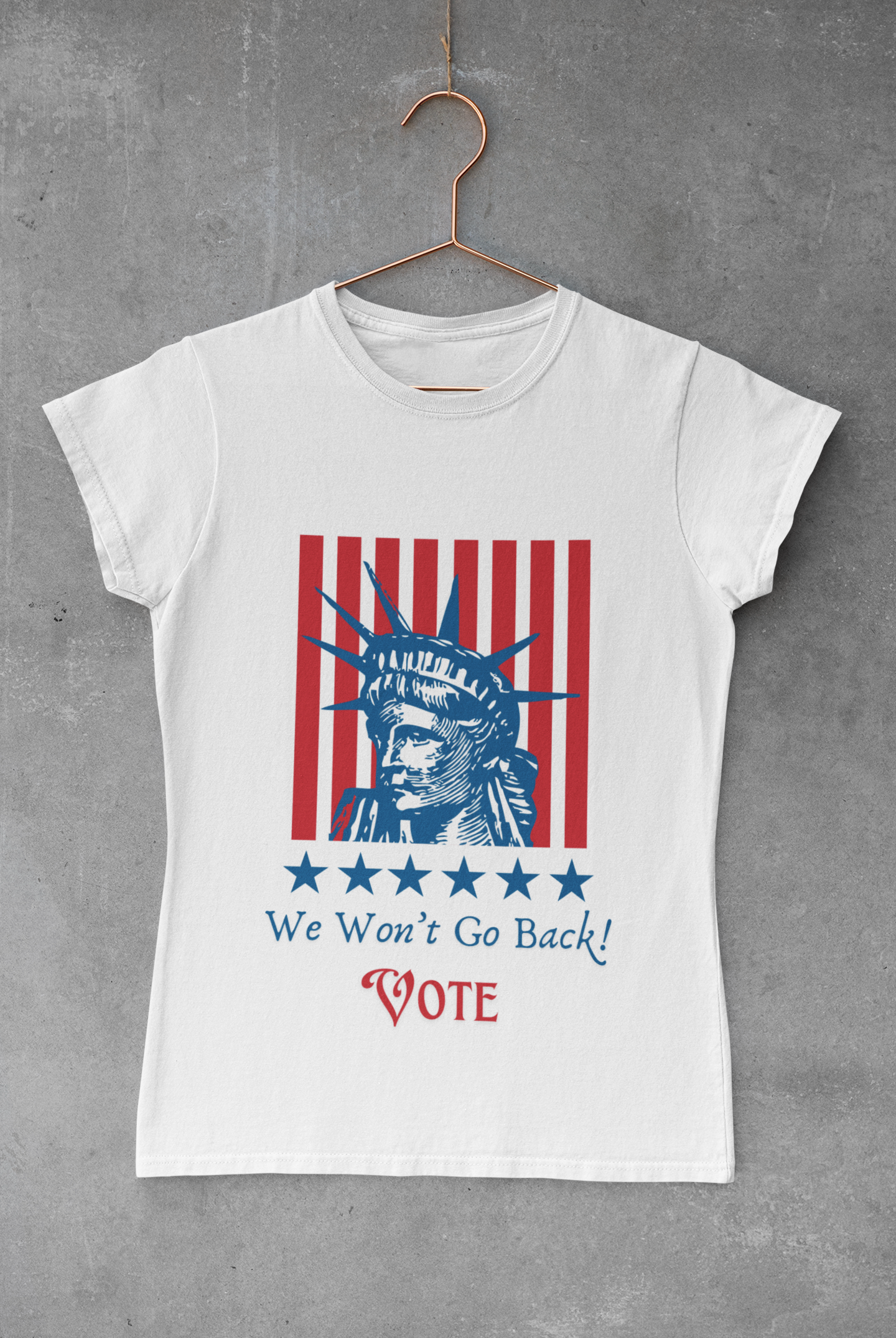 Vote! We Won't Go Back Unisex Softstyle T-Shirt