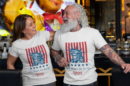 Vote! We Won't Go Back Unisex Softstyle T-Shirt