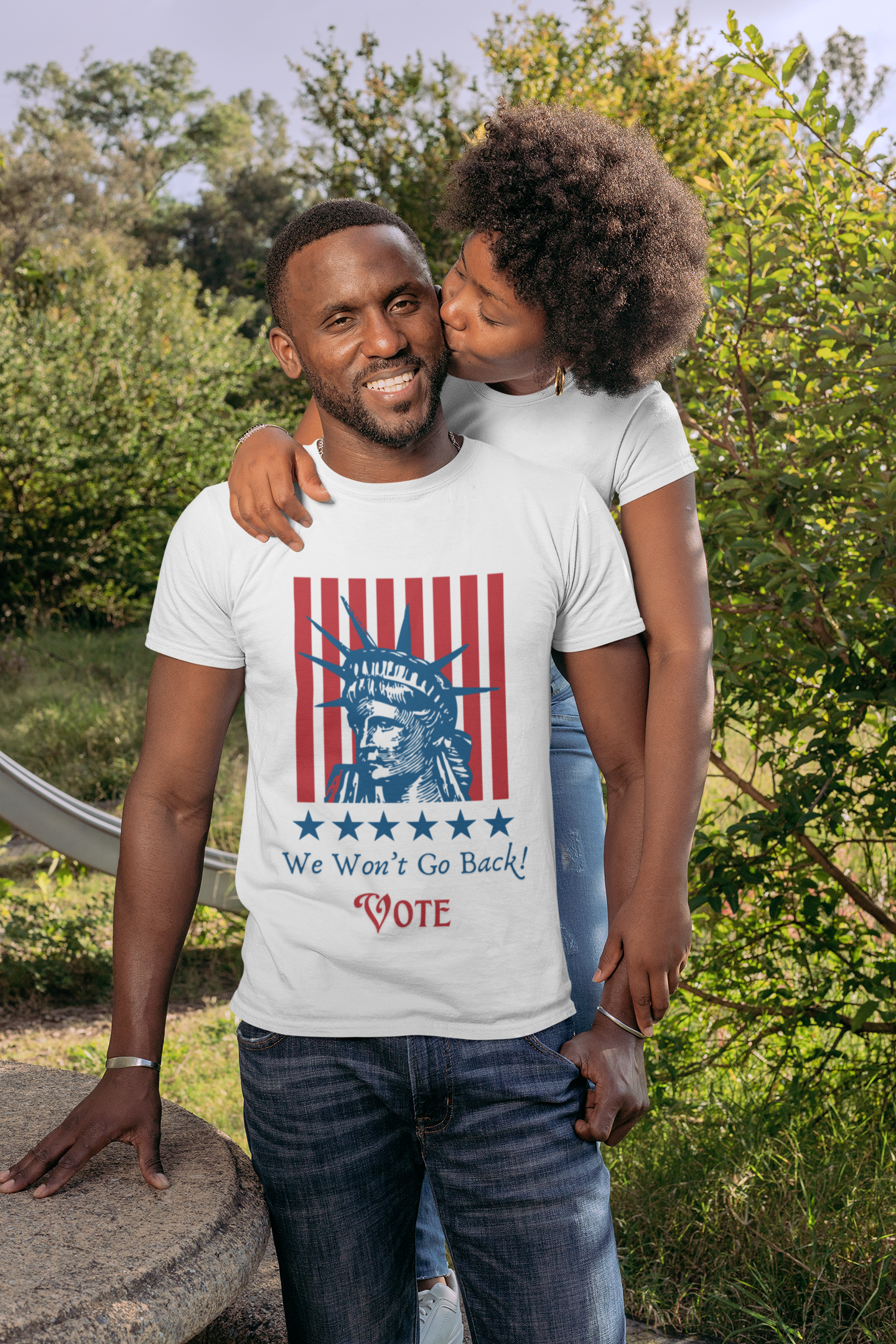 Vote! We Won't Go Back Unisex Softstyle T-Shirt