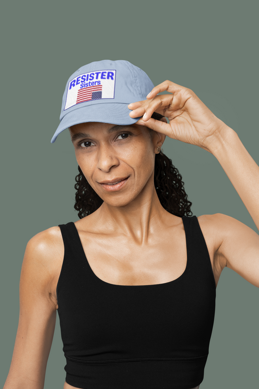 Embroidered Resister Sisters Cap - White Box