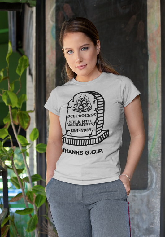 RIP Due Process (5/14th Amendment) Unisex Softstyle T-Shirt