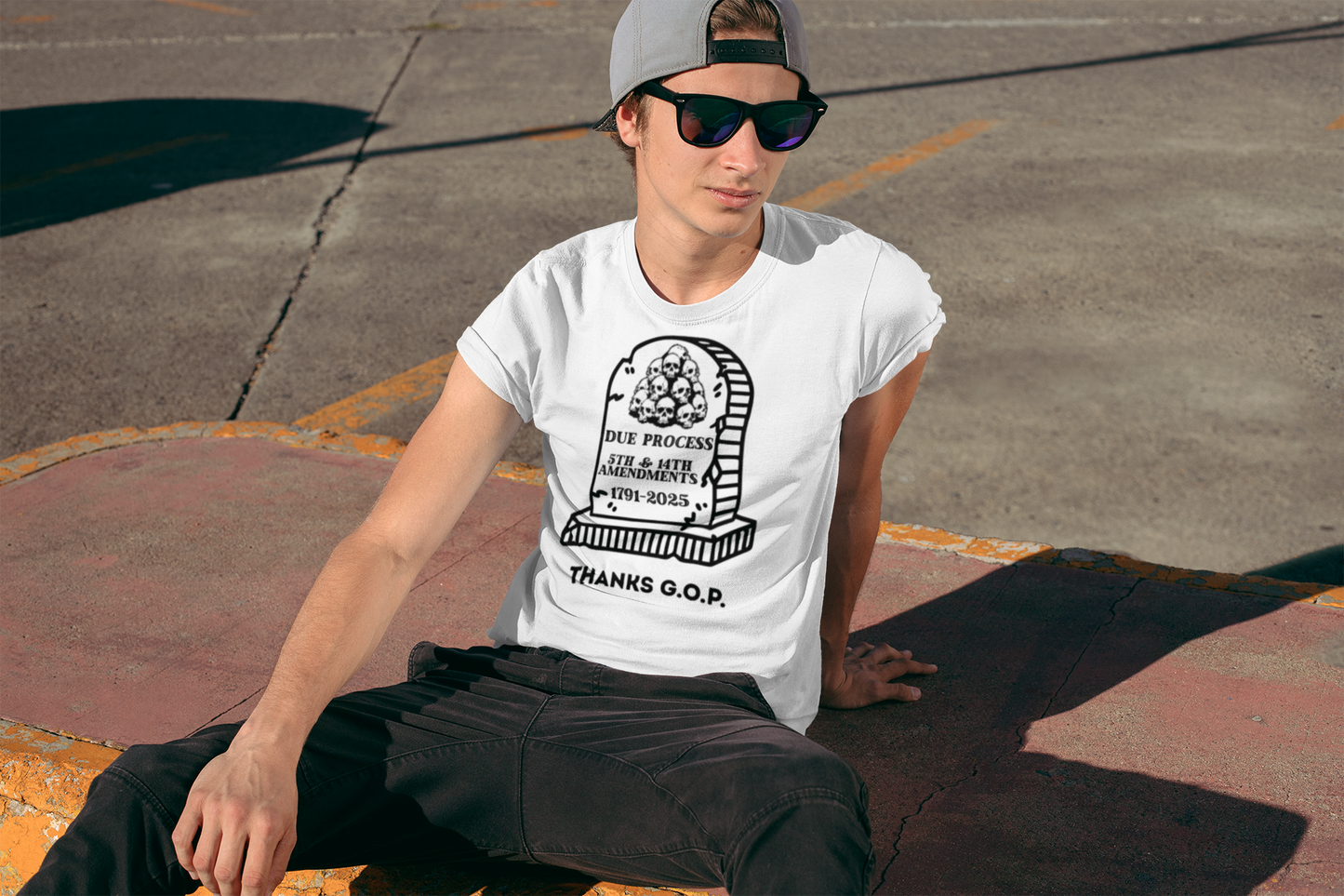 RIP Due Process (5/14th Amendment) Unisex Softstyle T-Shirt