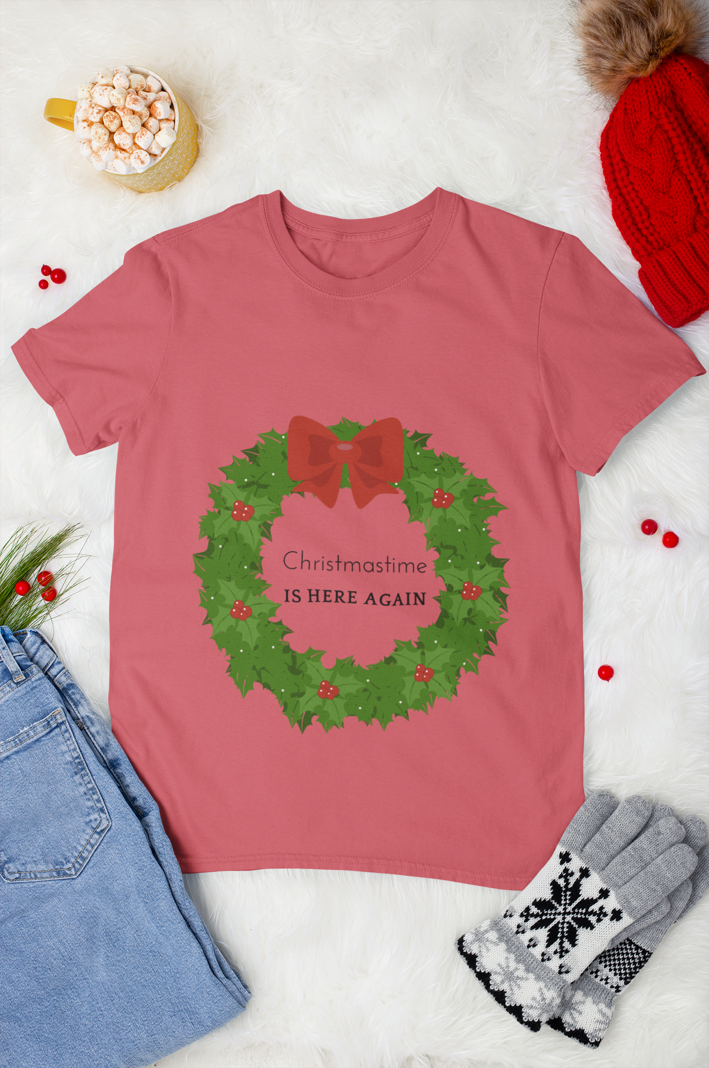 Christmastime Is Here Again Unisex Softstyle T-Shirt