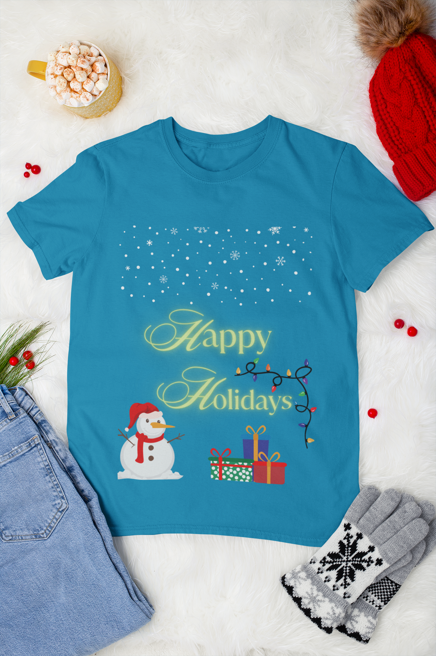 Happy Holidays Unisex Softstyle T-Shirt