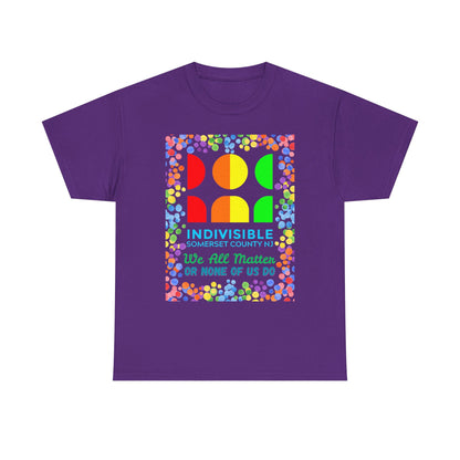 Somerset Indivisible Rainbow Dotted Unisex Heavy Cotton Tee