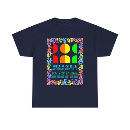 Somerset Indivisible Rainbow Dotted Unisex Heavy Cotton Tee