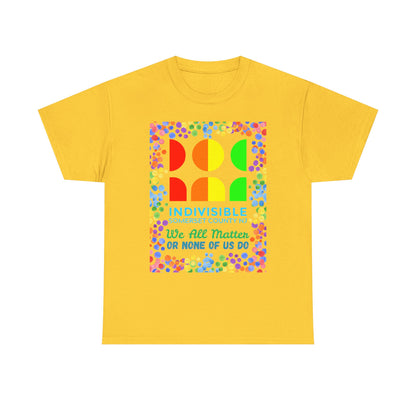 Somerset Indivisible Rainbow Dotted Unisex Heavy Cotton Tee