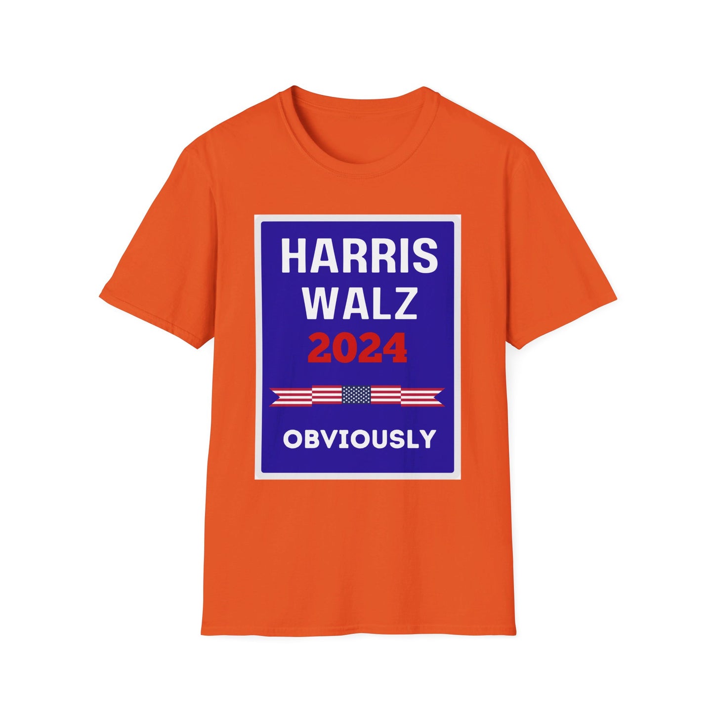 Harris Walz 2024 Obviously Unisex Softstyle T-Shirt