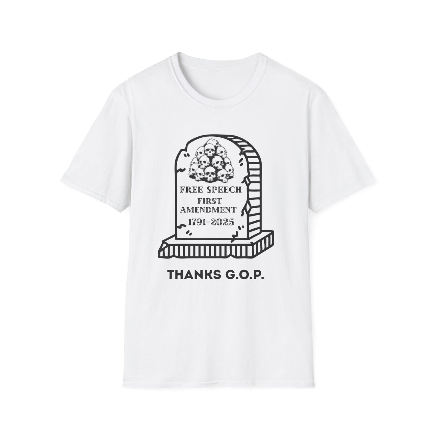 RIP Free Speech Unisex Softstyle T-Shirt