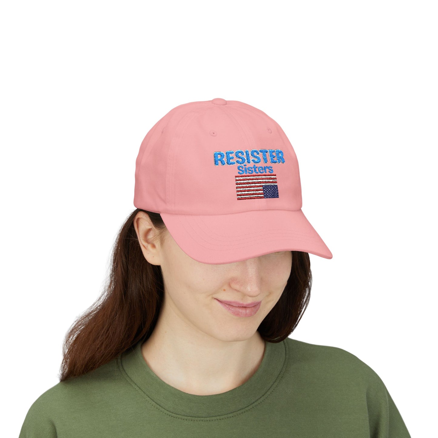 Resister Sisters Classic Cap - White Embroidered Hat